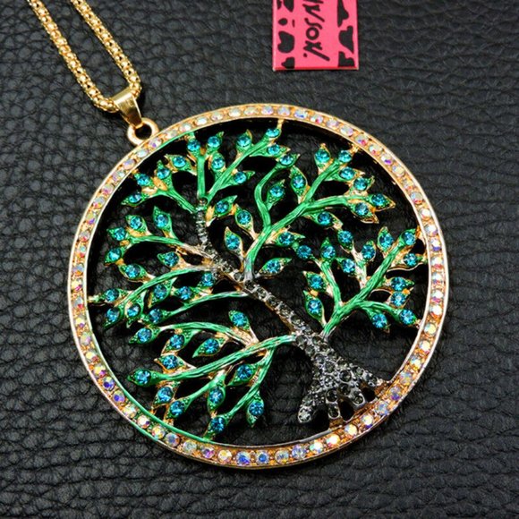 SALE ** BRAND NEW ** Beautiful Betsey Johnson Tree Necklace 🌳 - Picture 2 of 2
